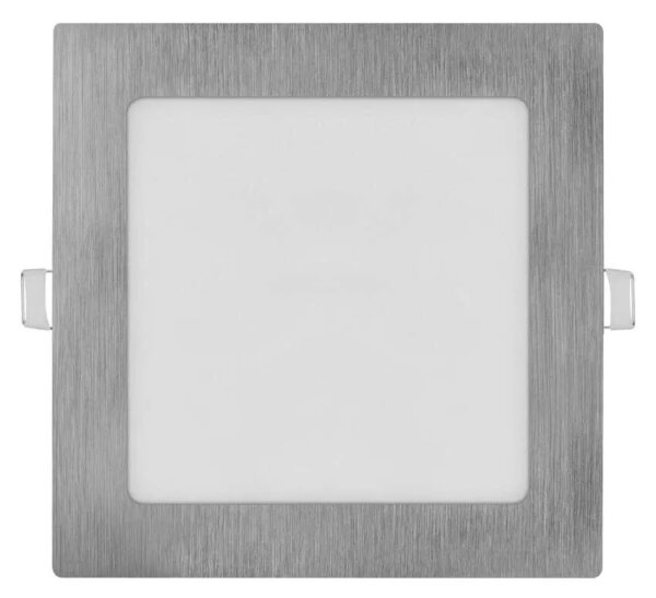 LED Podhľadové svietidlo NEXXO LED/12,5W/230V 3000/3500/4000K strieborné 17x17 cm