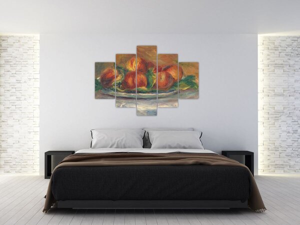 Obraz - Auguste Renoir, Peaches on a Plate, reprodukcia (150x105 cm)