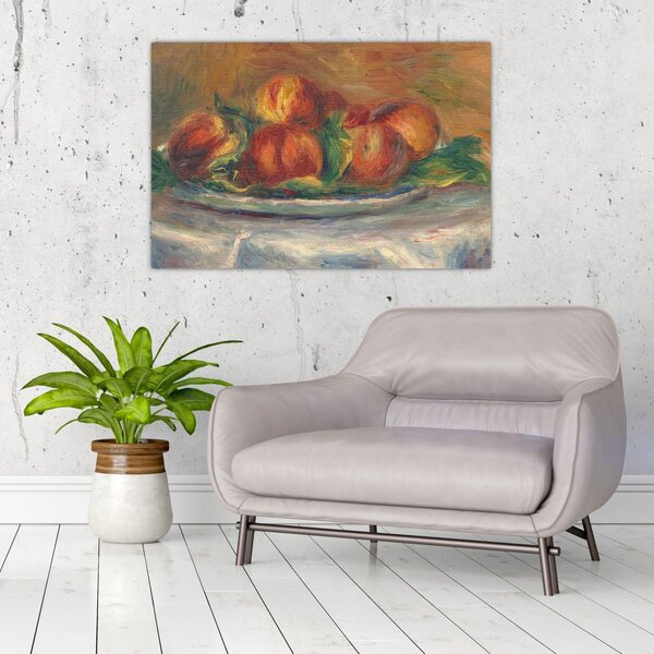 Obraz - Auguste Renoir, Peaches on a Plate, reprodukcia (90x60 cm)