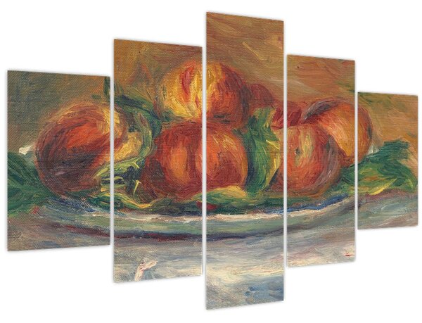 Obraz - Auguste Renoir, Peaches on a Plate, reprodukcia (150x105 cm)