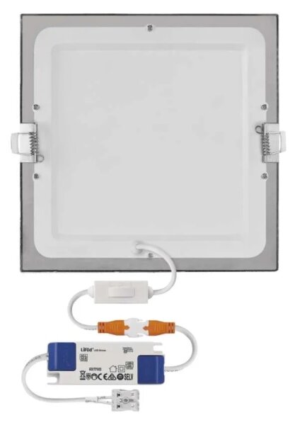 LED podhľadové svietidlo NEXXO LED/18W/230V 3000/3500/4000K strieborné 22,5x22,5 cm