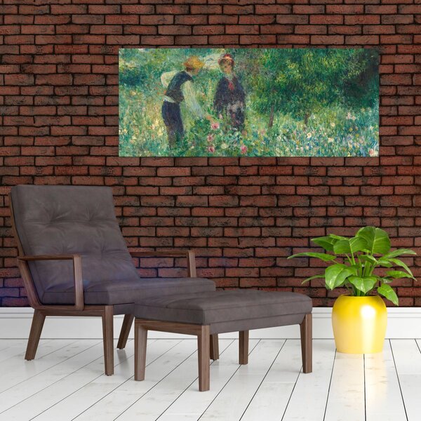Obraz - Auguste Renoir, Picking Flowers, reprodukcia (120x50 cm)