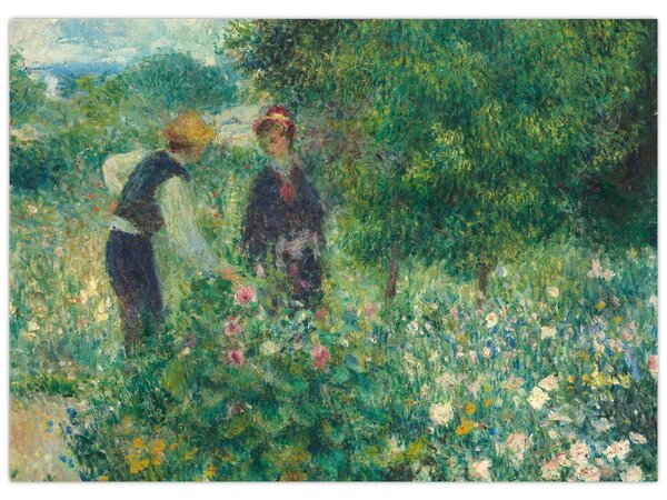 Obraz - Auguste Renoir, Picking Flowers, reprodukcia (70x50 cm)