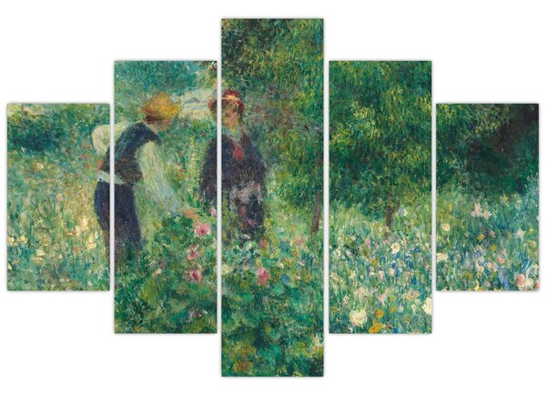 Obraz - Auguste Renoir, Picking Flowers, reprodukcia (150x105 cm)