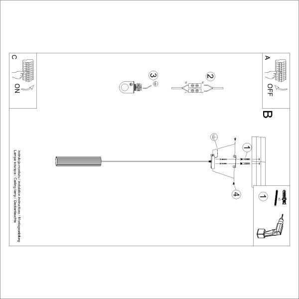Brilagi - LED luster na lanku CRESTO 1xGU10/10W/230V tyrkysový