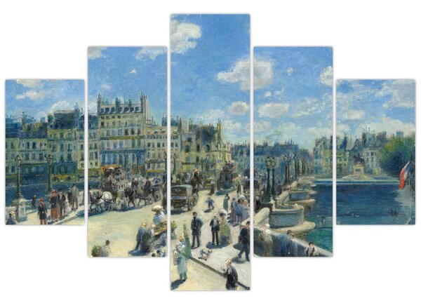 Obraz - Auguste Renoir, Pont Neuf, Paris, reprodukcia (150x105 cm)