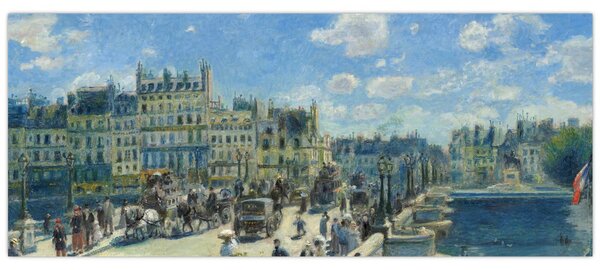 Obraz - Auguste Renoir, Pont Neuf, Paris, reprodukcia (120x50 cm)