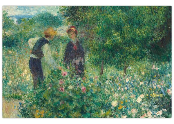Obraz - Auguste Renoir, Picking Flowers, reprodukcia (90x60 cm)