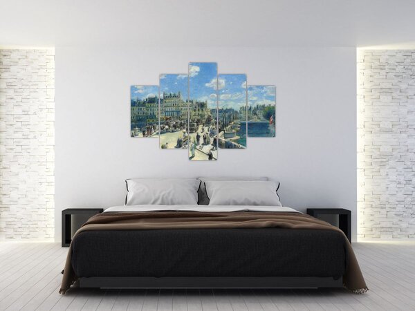 Obraz - Auguste Renoir, Pont Neuf, Paris, reprodukcia (150x105 cm)