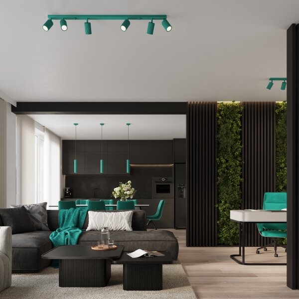 Brilagi - LED bodové svietidlo CRESTO 2xGU10/10W/230V tyrkysové