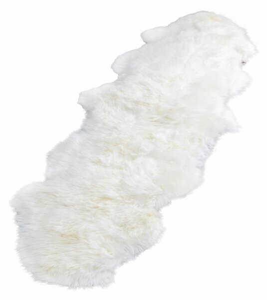 Biela ovčia kožušina Native Natural Double, 60 x 240 cm