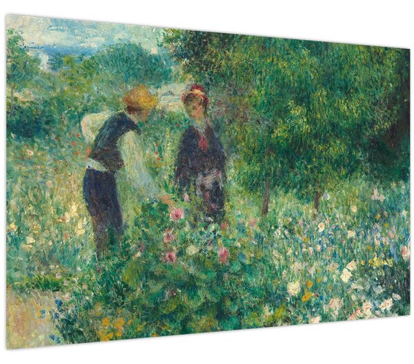 Obraz - Auguste Renoir, Picking Flowers, reprodukcia (90x60 cm)