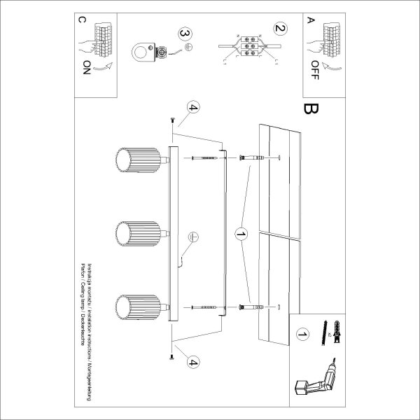 Brilagi - LED bodové svietidlo CRESTO 3xGU10/10W/230V červené