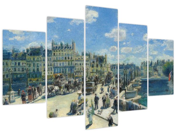 Obraz - Auguste Renoir, Pont Neuf, Paris, reprodukcia (150x105 cm)