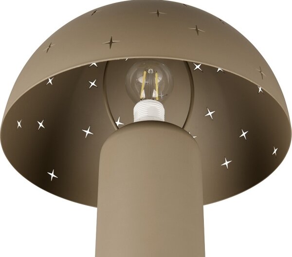 Reality - Stolová lampa SETA 1xE14/28W/230V hnedošedá (taupe)