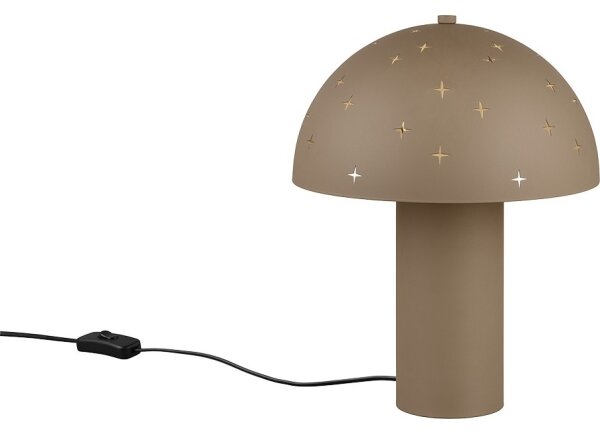 Reality - Stolová lampa SETA 1xE14/28W/230V hnedošedá (taupe)