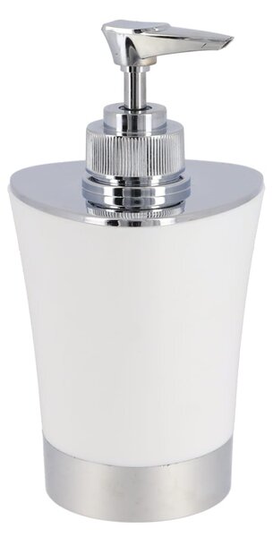 Dávkovač mydla Cuesta, biela/s chrómovými prvkami, 280 ml