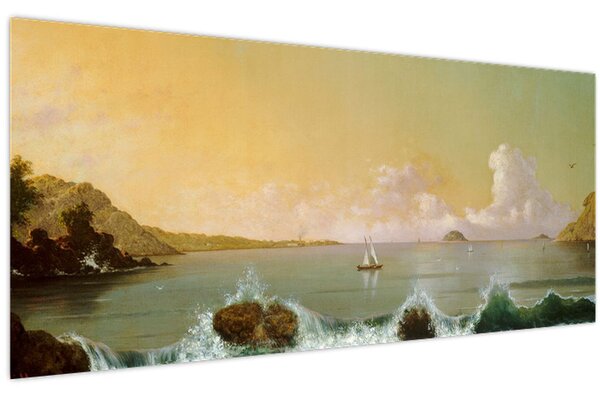 Obraz - Martin Johnson Heade, Rio de Janeiro Bay, reprodukcia (120x50 cm)