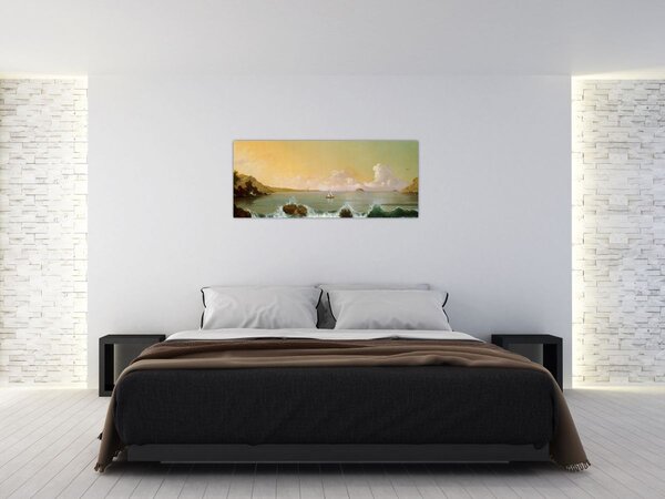 Obraz - Martin Johnson Heade, Rio de Janeiro Bay, reprodukcia (120x50 cm)