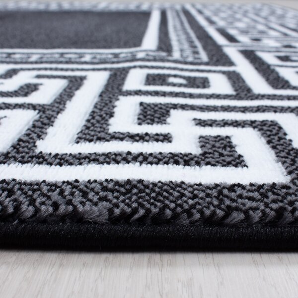 Ayyildiz , Kusový koberec Parma 9340 black, 120x170, čiernobiela, chodba / predsieň