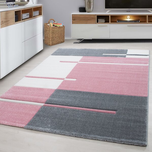 Ayyildiz, Kusový koberec Hawaii 1310 pink, 80x300, ružová, kancelária