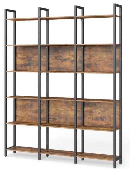REGÁL, hnedá, čierna, oceľ, 128/187,1/24 cm Boxxx - Online Only drobný nábytok, Online Only