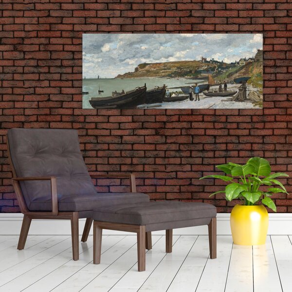 Obraz - Claude Monet, Sainte Adresse, reprodukcia (120x50 cm)
