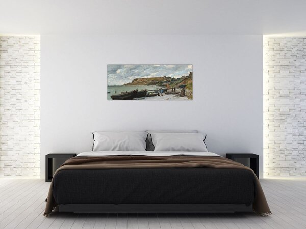 Obraz - Claude Monet, Sainte Adresse, reprodukcia (120x50 cm)