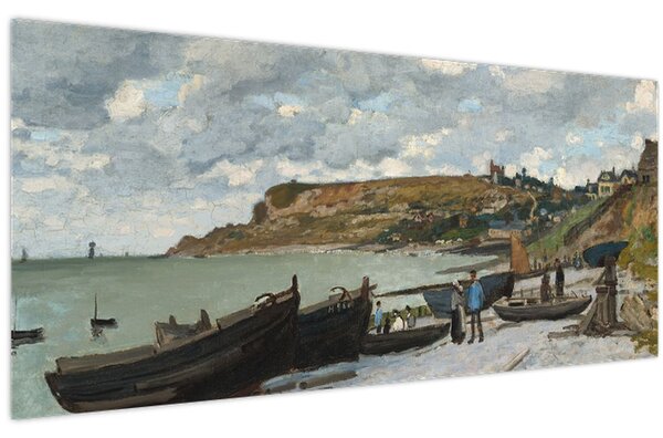 Obraz - Claude Monet, Sainte Adresse, reprodukcia (120x50 cm)