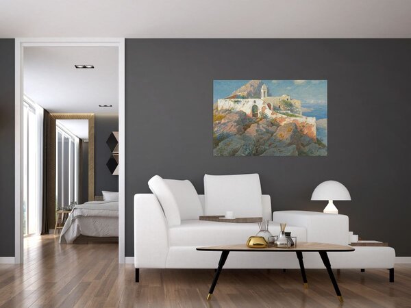 Obraz - William Stanley Haseltine, Santa Maria a Cetrella, Anacapri, reprodukcia (90x60 cm)