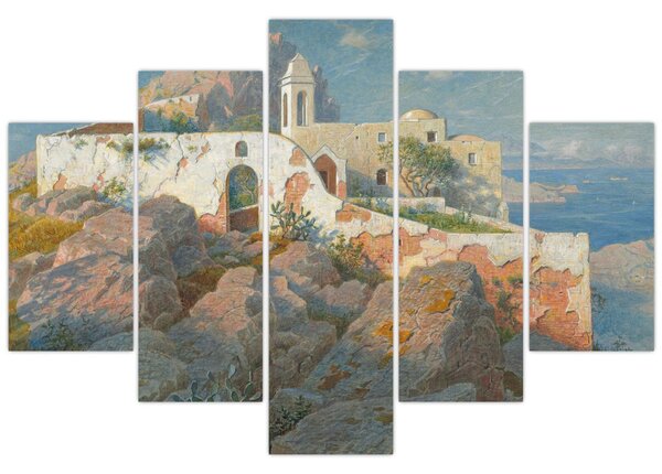 Obraz - William Stanley Haseltine, Santa Maria a Cetrella, Anacapri, reprodukcia (150x105 cm)