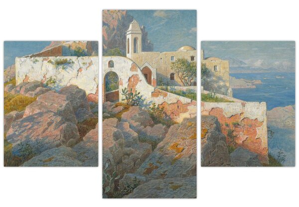 Obraz - William Stanley Haseltine, Santa Maria a Cetrella, Anacapri, reprodukcia (90x60 cm)