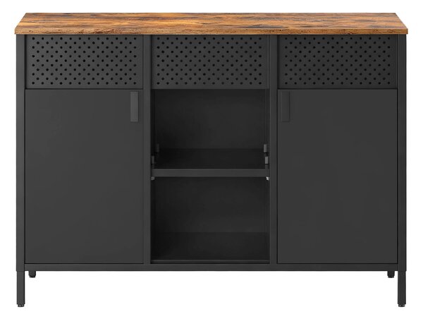KOMODA, hnedá, čierna, 110/76/40 cm Boxxx - Komody, Online Only
