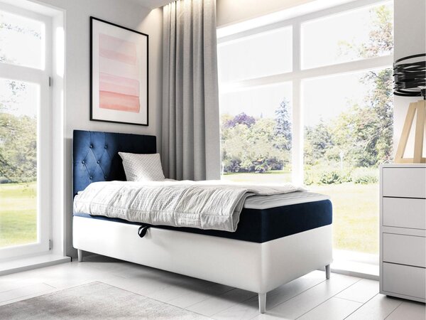 Mirjan24 Kontinentálna posteľ Junior Gerdise 1, Strana: pravá, Rozmer postele: 100x200, Dostupné poťahy: ekokoža Soft 017 (biela) + Fresh 14 5903211202001