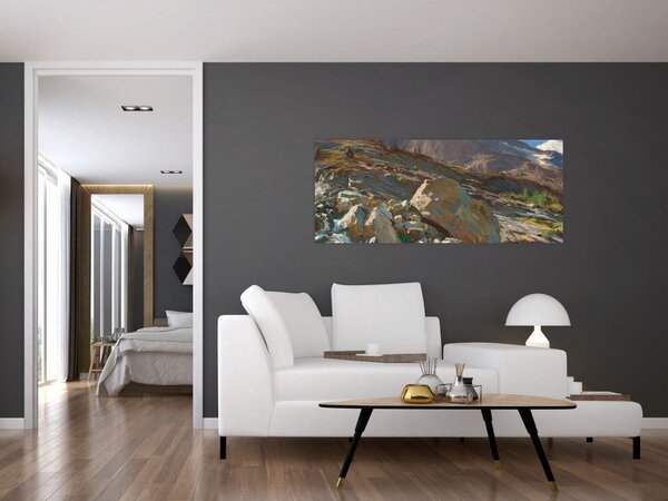 Obraz - John Singer Sargent, Simplon Pass, reprodukcia (120x50 cm)