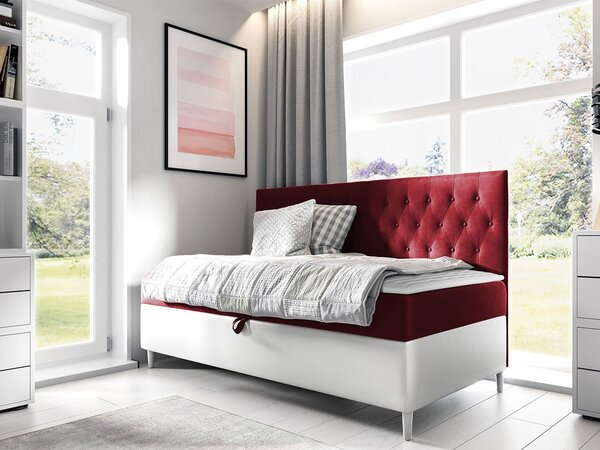 Mirjan24 Kontinentálna posteľ Junior Gerdise 2, Rozmer postele: 80x200, Dostupné poťahy: ekokoža Soft 017 (biela) + Fresh 04 5903211192944