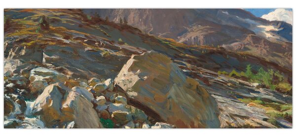Obraz - John Singer Sargent, Simplon Pass, reprodukcia (120x50 cm)