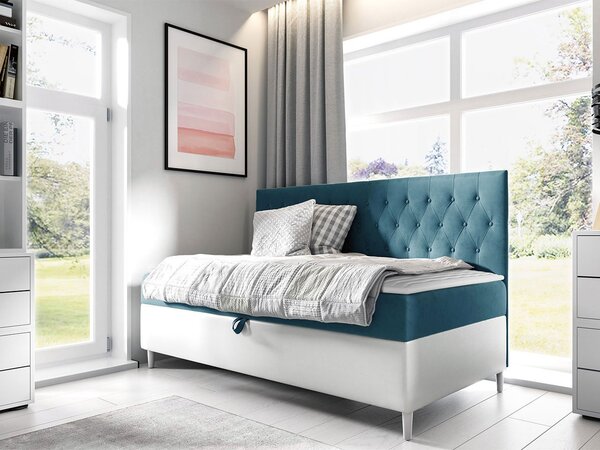 Mirjan24 Kontinentálna posteľ Junior Gerdise 2, Rozmer postele: 80x200, Dostupné poťahy: ekokoža Soft 017 (biela) + Fresh 04 5903211192944