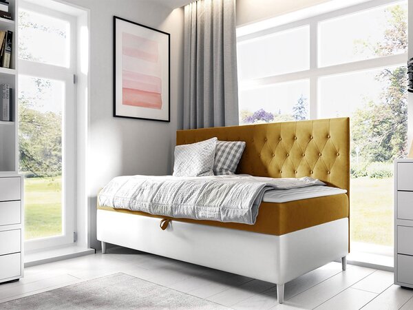 Mirjan24 Kontinentálna posteľ Junior Gerdise 2, Rozmer postele: 80x200, Dostupné poťahy: ekokoža Soft 017 (biela) + Fresh 04 5903211192944