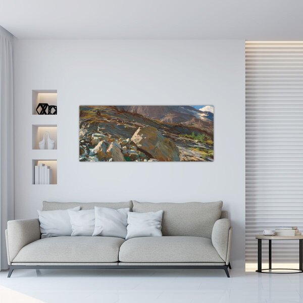 Obraz - John Singer Sargent, Simplon Pass, reprodukcia (120x50 cm)