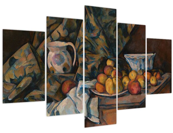 Obraz - Paul Cézanne, Still Life with Apples and Peaches, reprodukcia (150x105 cm)