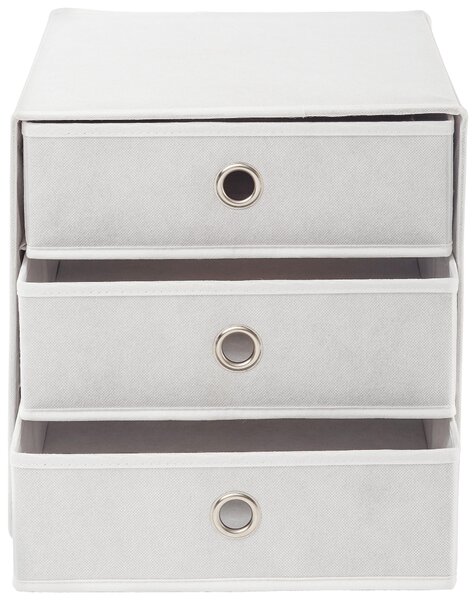 SKLADACÍ BOX, kov, textil, kartón, 32/32/31,5 cm Carryhome - Úložné boxy & dekoračné boxy