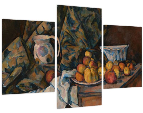 Obraz - Paul Cézanne, Still Life with Apples and Peaches, reprodukcia (90x60 cm)