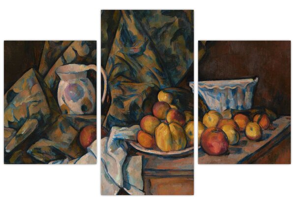 Obraz - Paul Cézanne, Still Life with Apples and Peaches, reprodukcia (90x60 cm)