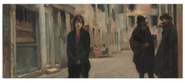 Obraz - John Singer Sargent, Street in Venice, reprodukcia (120x50 cm)