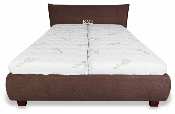 Posteľ čalúnená VALERIA LUX + lamelový rošt + matrac EMI