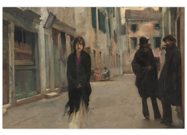 Obraz - John Singer Sargent, Street in Venice, reprodukcia (90x60 cm)