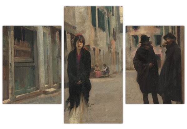 Obraz - John Singer Sargent, Street in Venice, reprodukcia (90x60 cm)