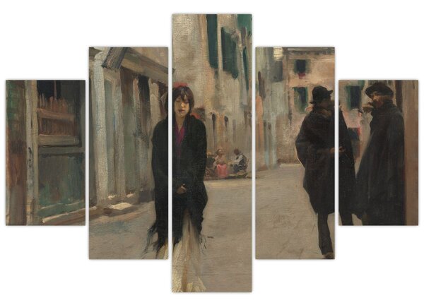 Obraz - John Singer Sargent, Street in Venice, reprodukcia (150x105 cm)