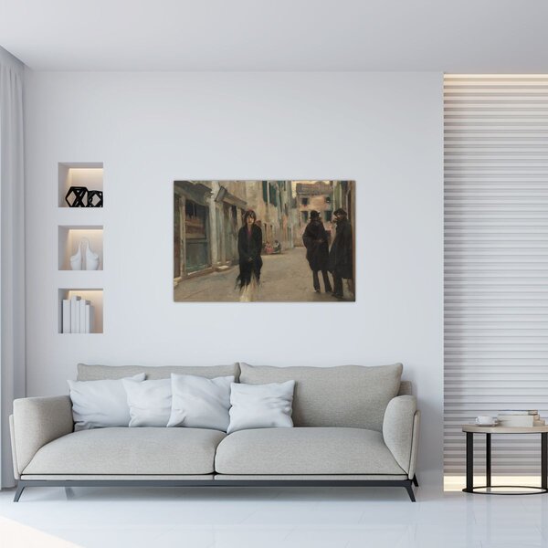 Obraz - John Singer Sargent, Street in Venice, reprodukcia (90x60 cm)